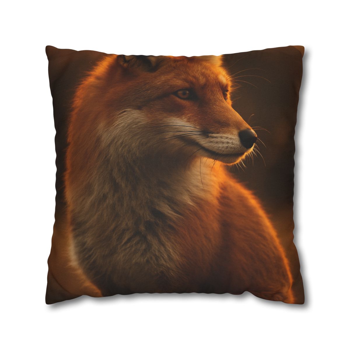Crimson Whisper Red Fox soft cotton pillow cases