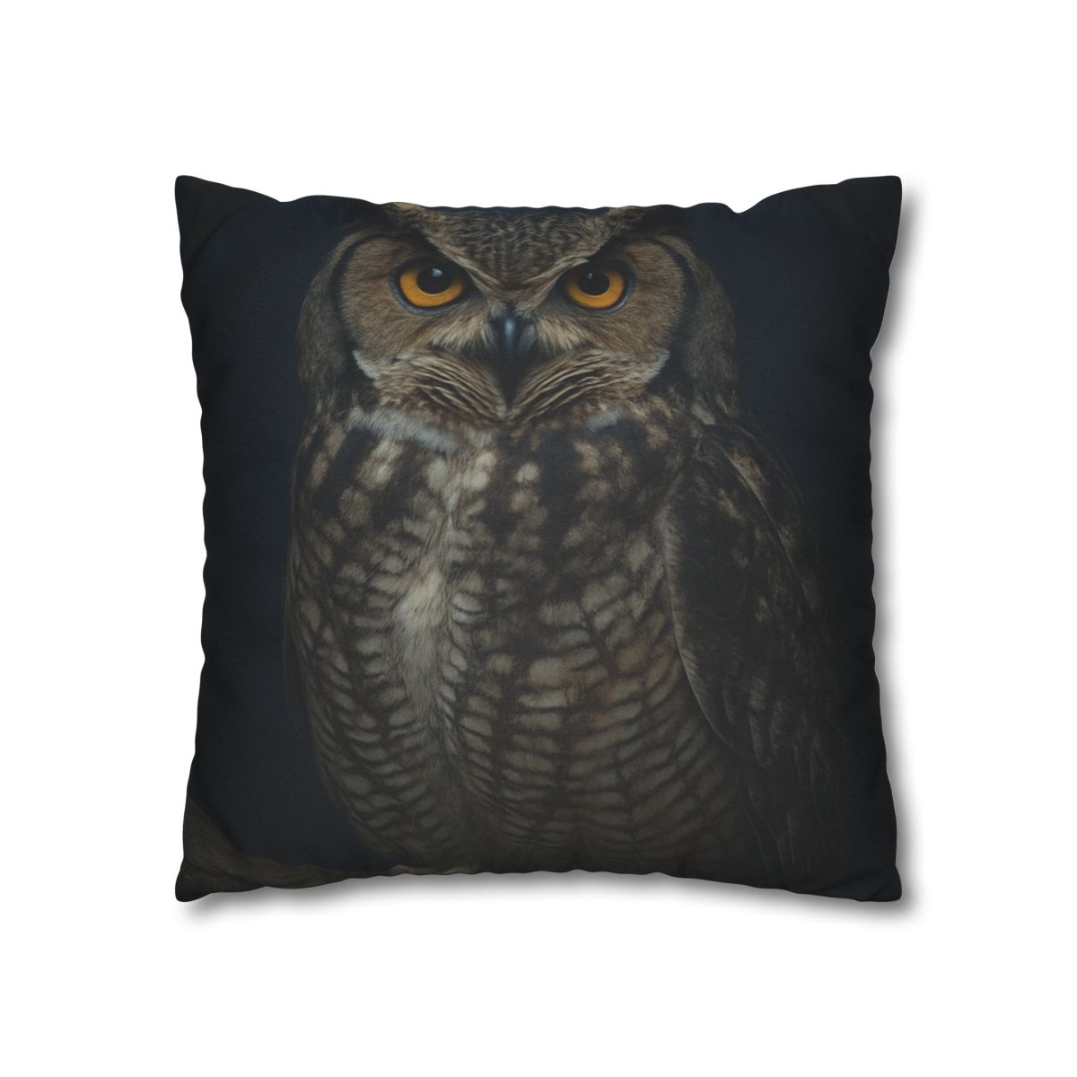 Silent Drift Great Horned Owl personalized pillow covers