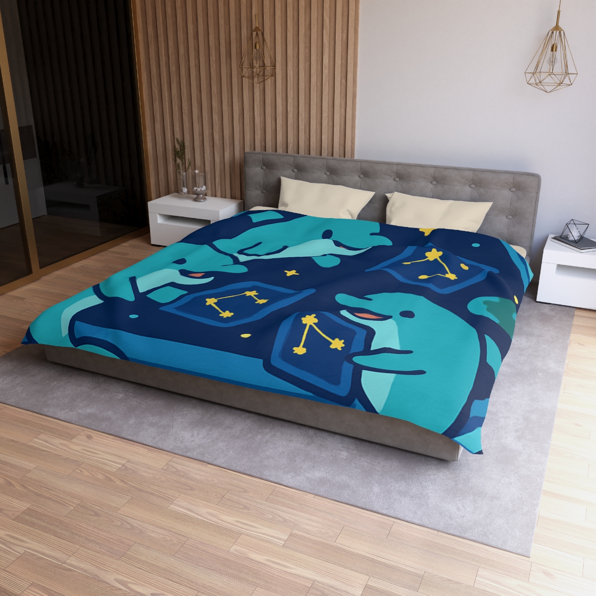 Cosmic Dolphin Classroom stylish duvet covers