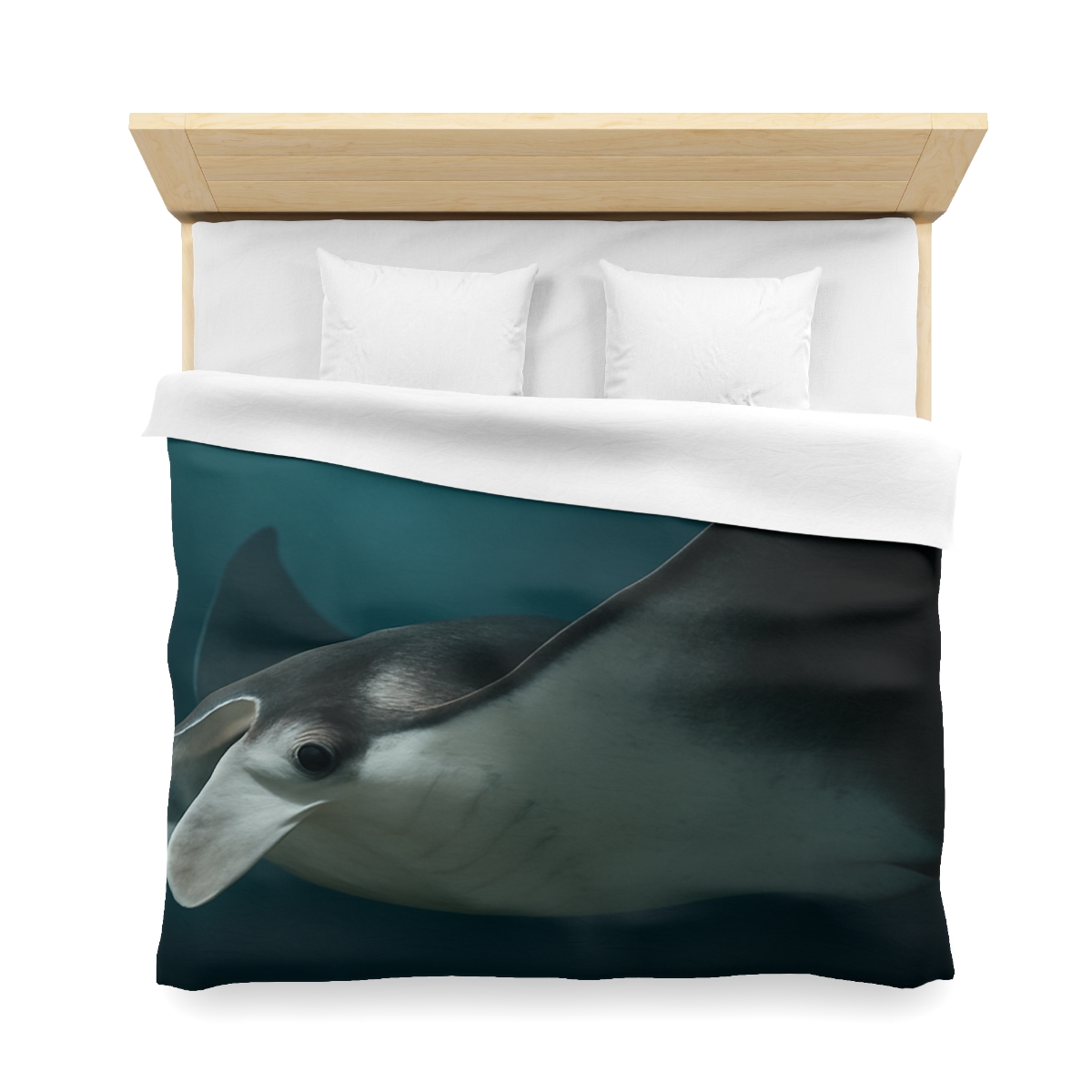 Starlit Glide Manta Ray stylish duvet covers