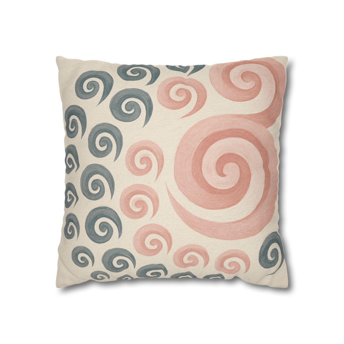 Curling Bud Spiral designer print pillow cases