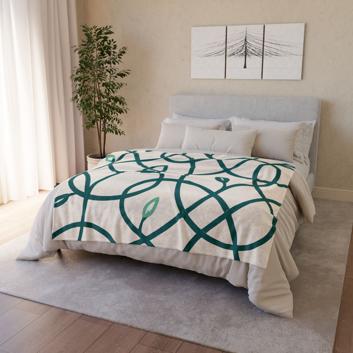 Vine Circuit Interlace decorative home blankets