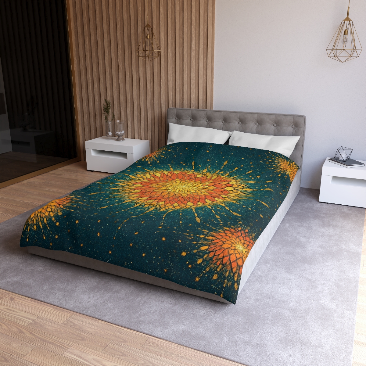 Starburst Mosaic Halo custom duvets