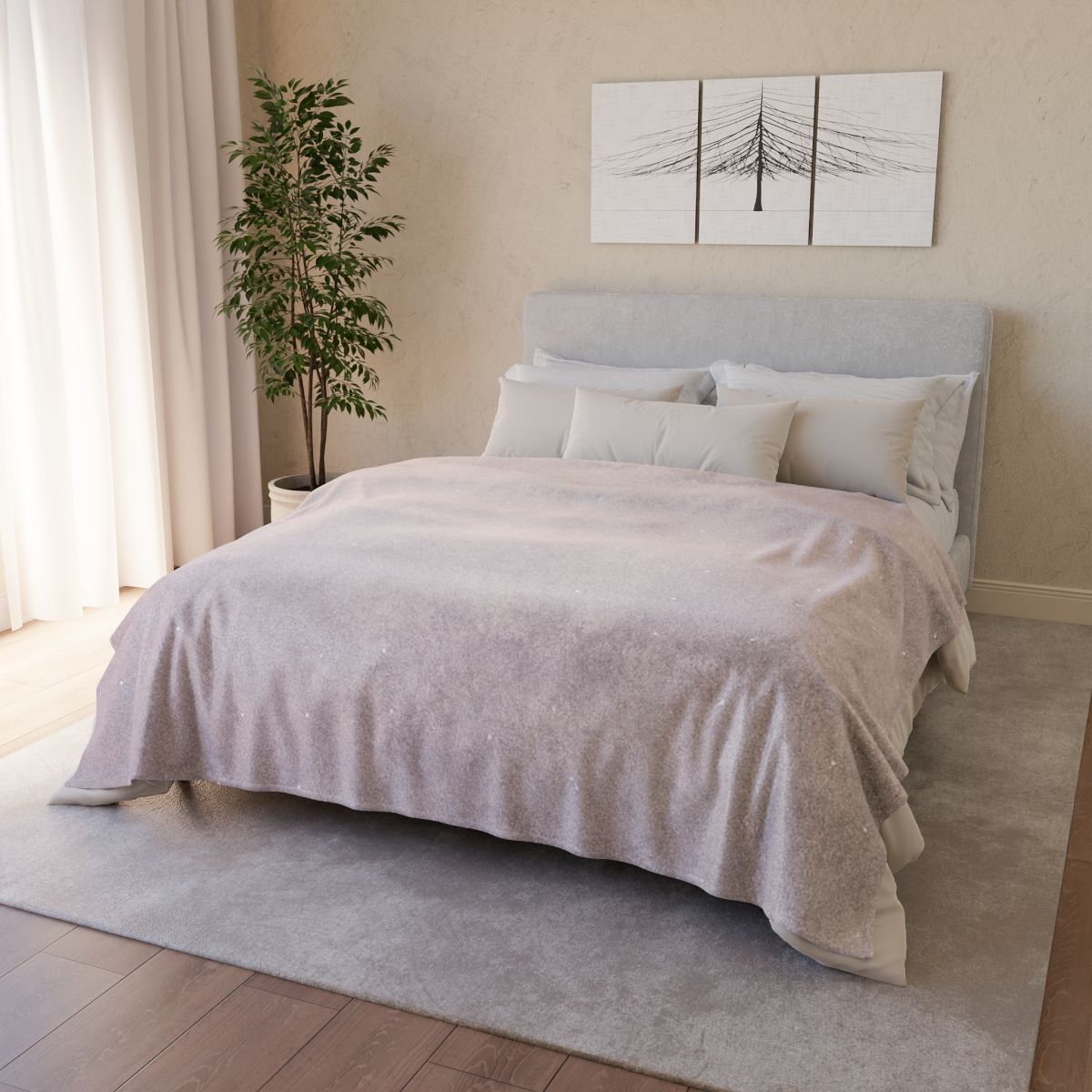 Microwave Whisper Texture Field soft fleece blankets