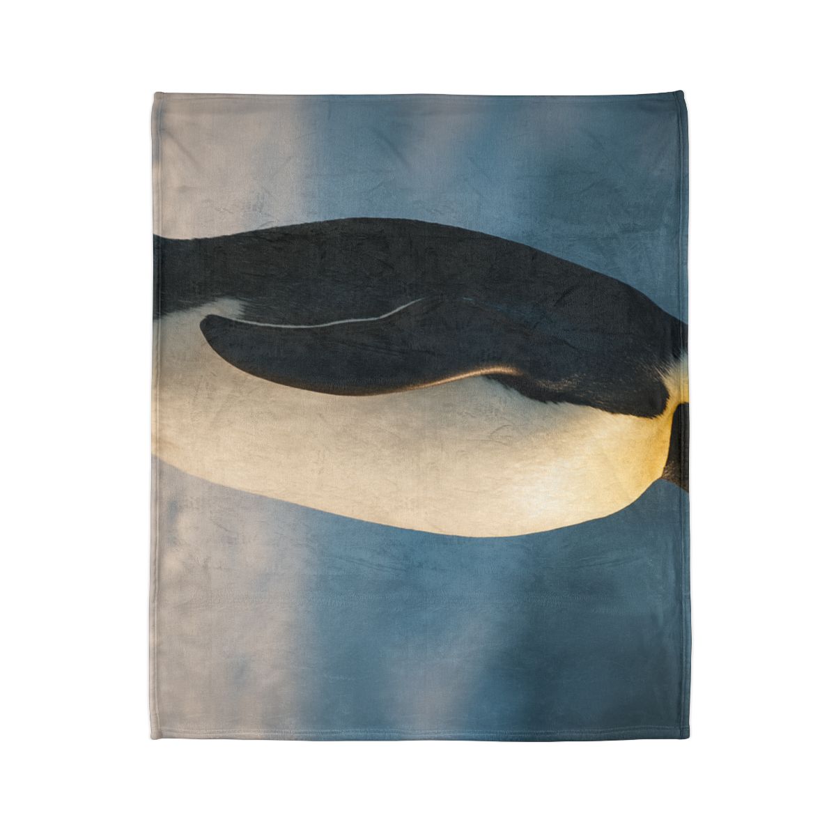 Silver Horizon Emperor Penguin designer printed blankets