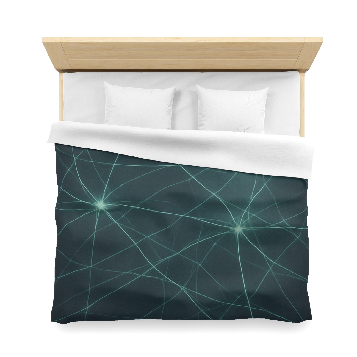 Cosmic Web Filament Glow designer printed duvets