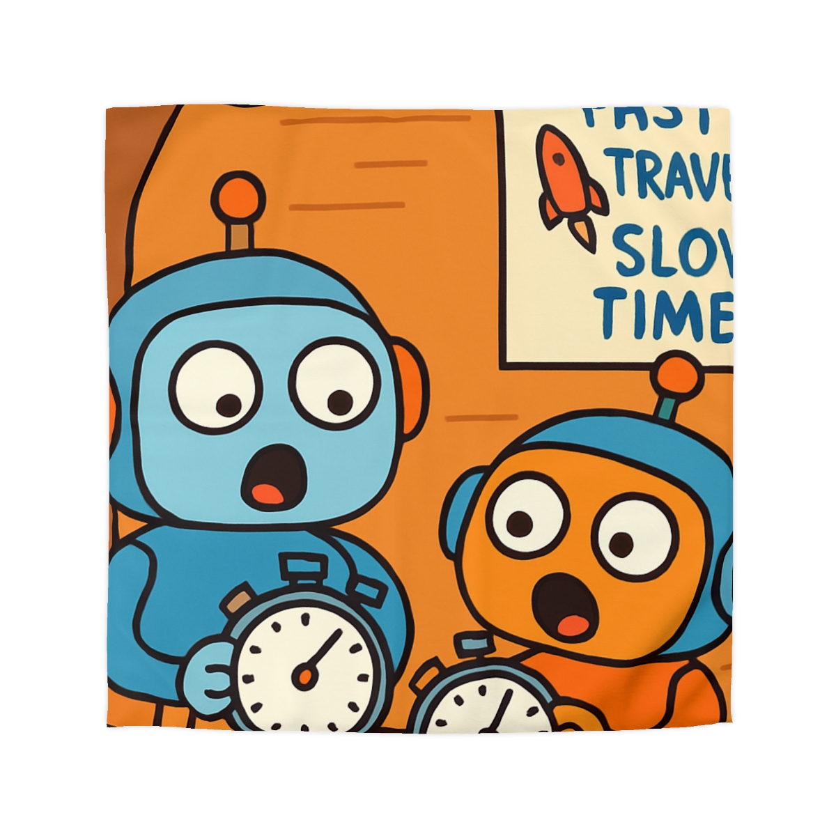 Time Dilation Treehouse Twins stylish duvet covers