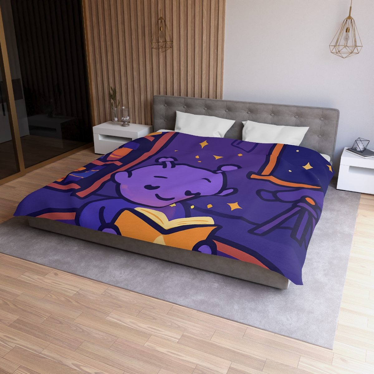 Library Of Floating Star Books personalized bedding duvets