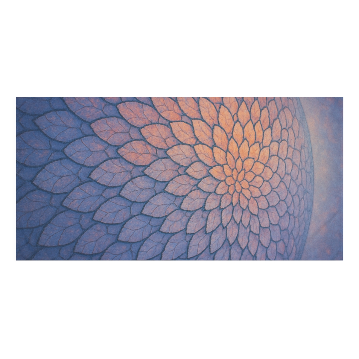 Petal Ripple Mosaic comfortable face towels