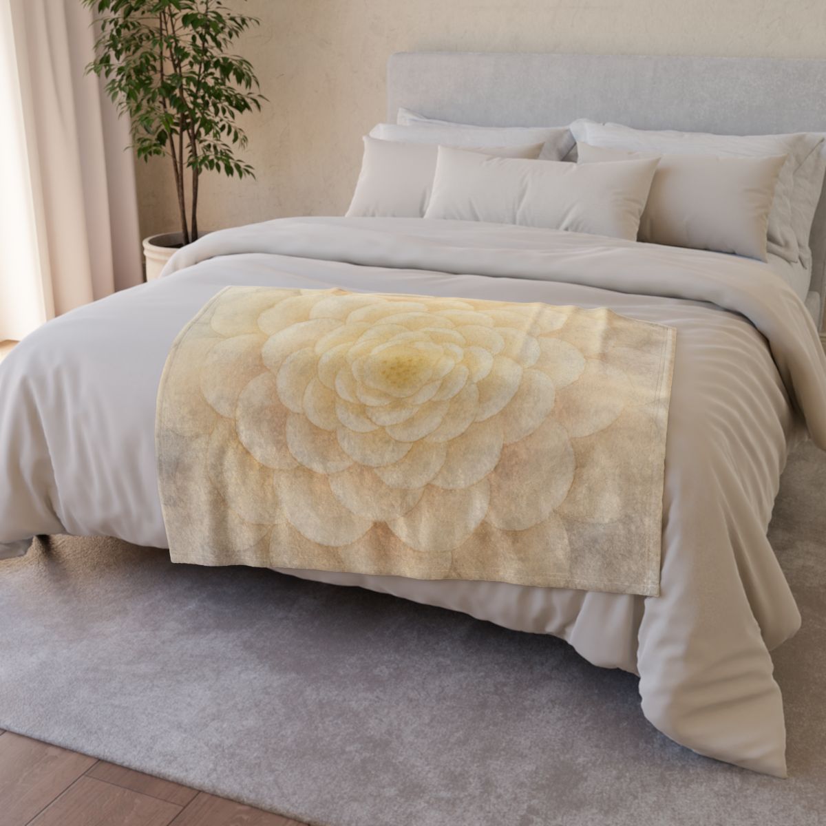 Petal Echo Mandala warm winter blankets