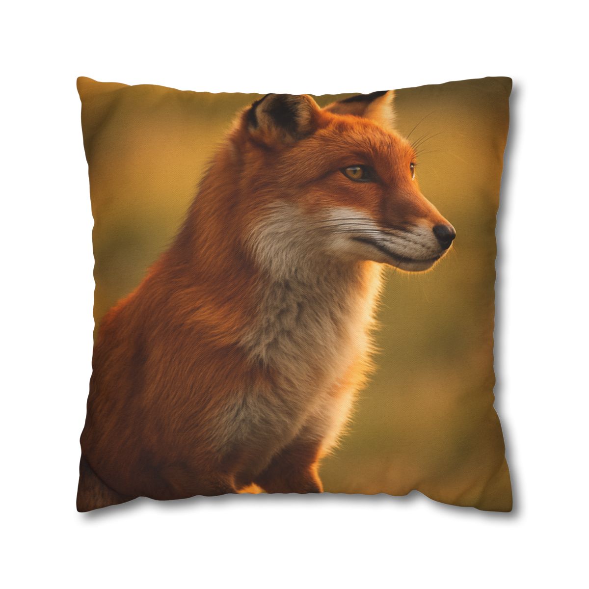 Crimson Whisper Red Fox stylish decorative pillowcases