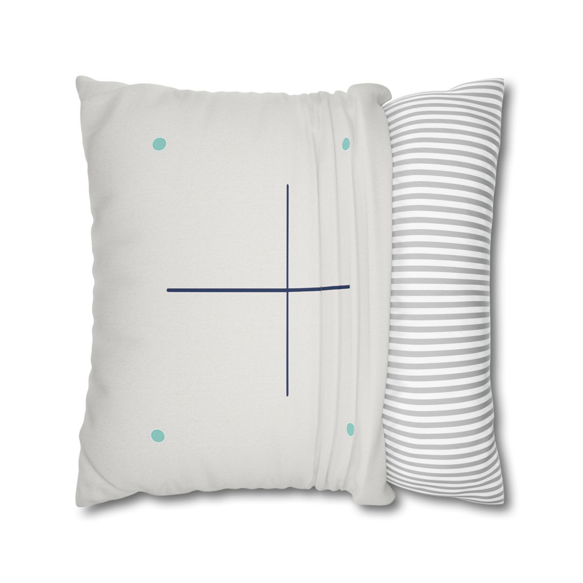 Sparse Meridian Cross And Dots custom pillow cases