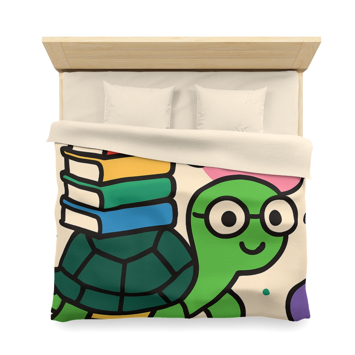 Nebula Library Turtle personalized bedding duvets