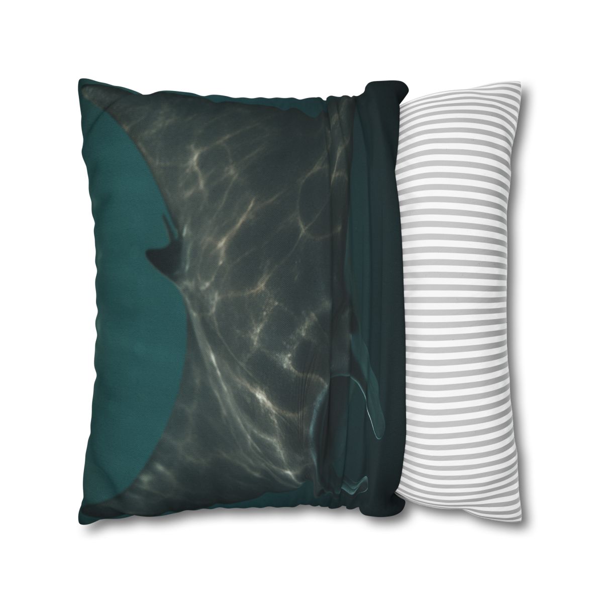 Moonlit Drift Giant Manta Ray designer print pillow cases