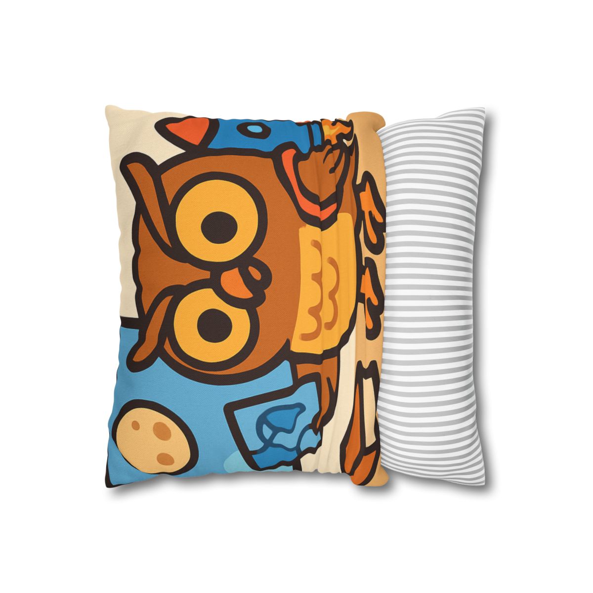 Rocket School Owl personalized pillow covers