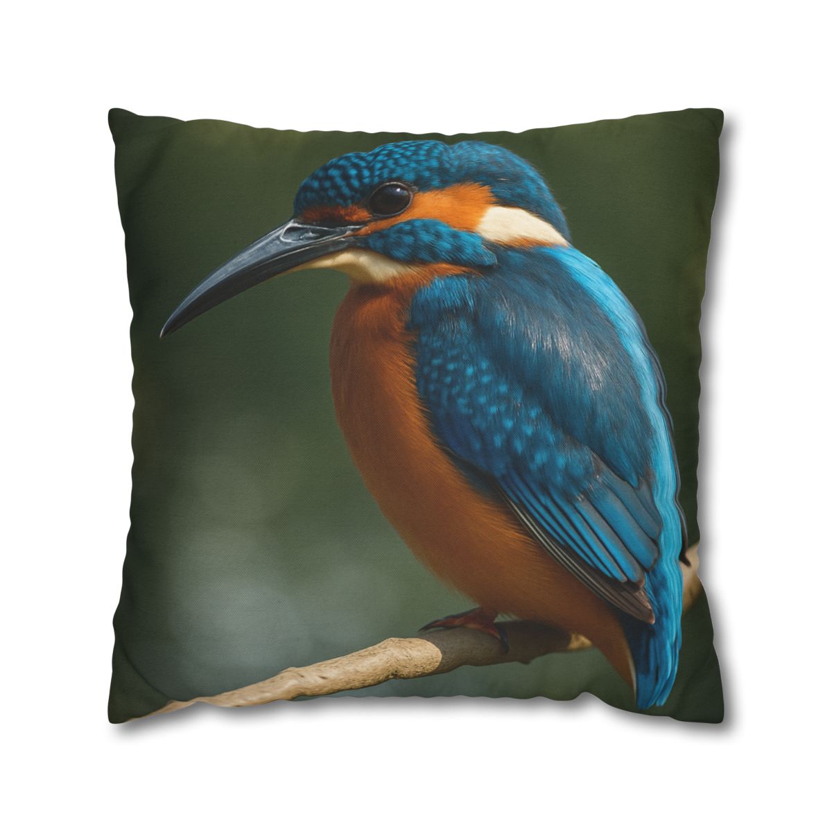 Azure Bolt Common Kingfisher designer print pillow cases