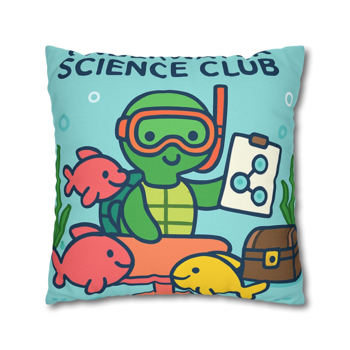Coral Reef Science Club Turtle unique gift pillow cases