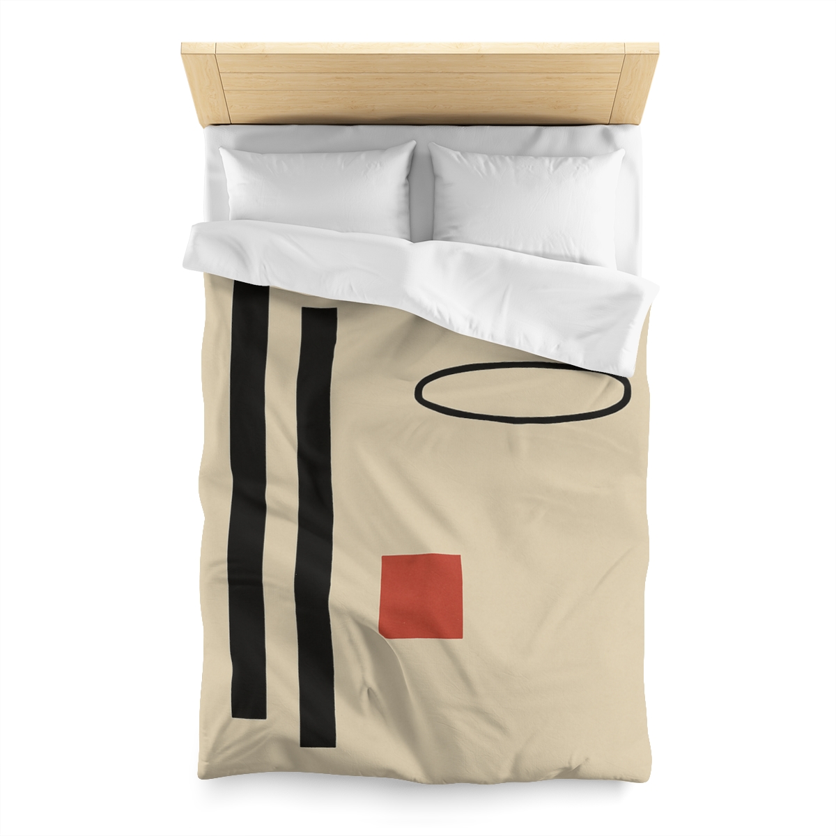 Aligned Posts With Floating Oval stylish duvet covers