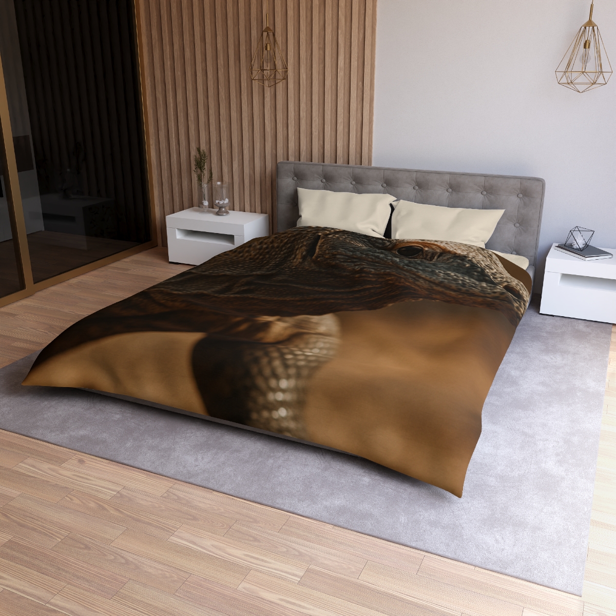 Ancient Sentinel Komodo Dragon custom duvets
