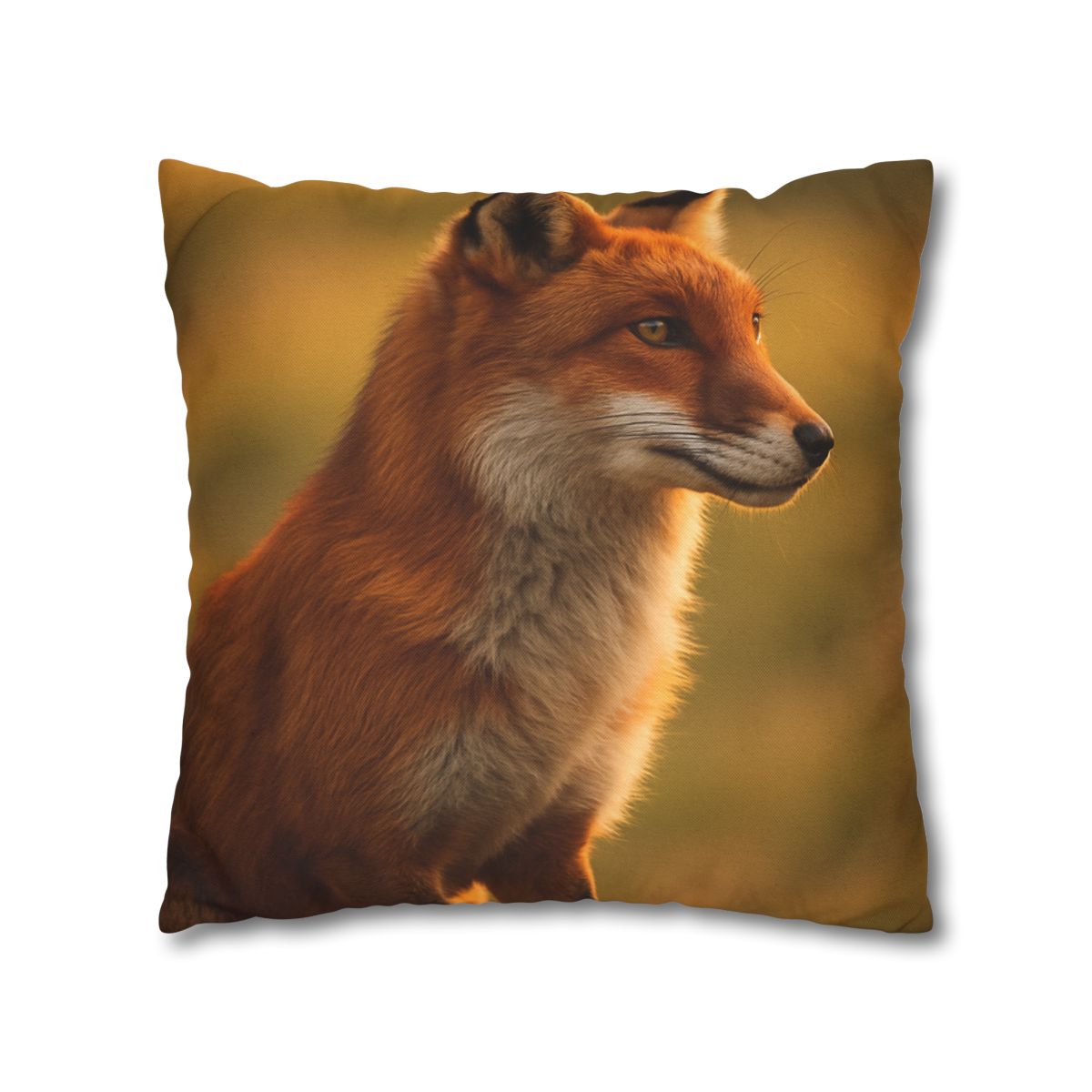 Crimson Whisper Red Fox stylish decorative pillowcases