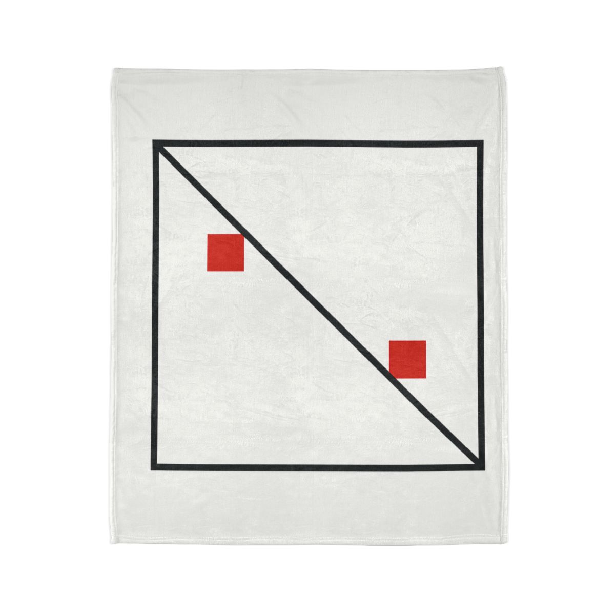 Diagonal Frame Split personalized cozy blankets