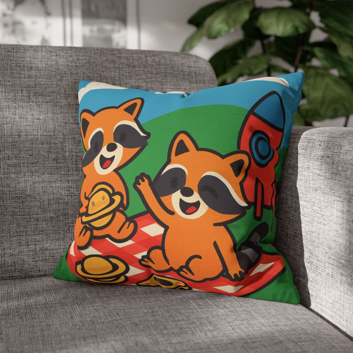 Rocket Racers Picnic custom pillow cases