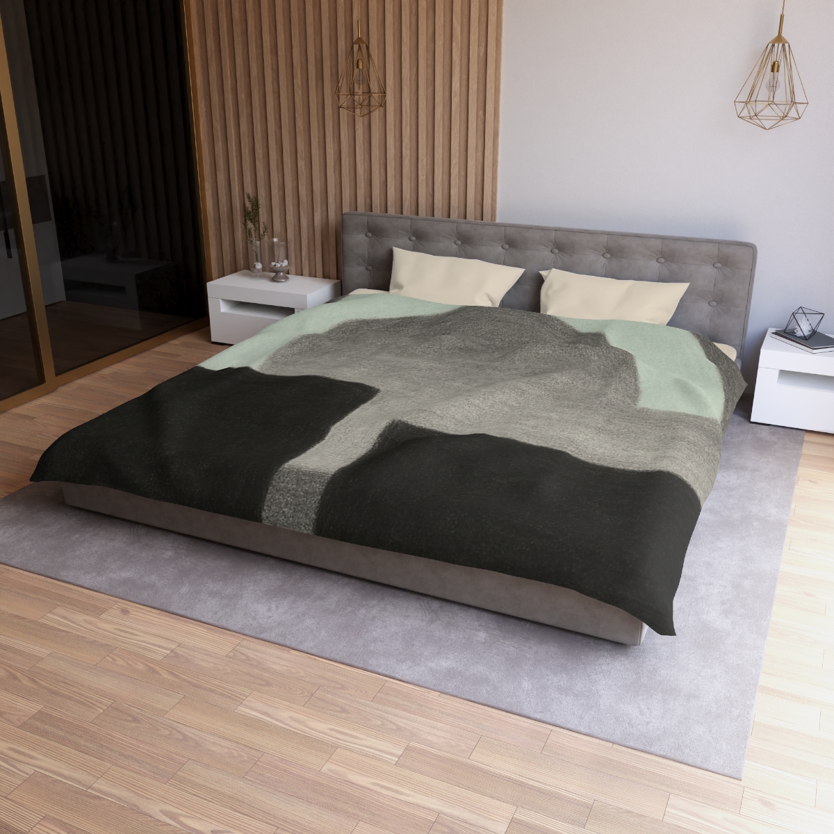 Arc Window Over Twin Blocks stylish duvet covers