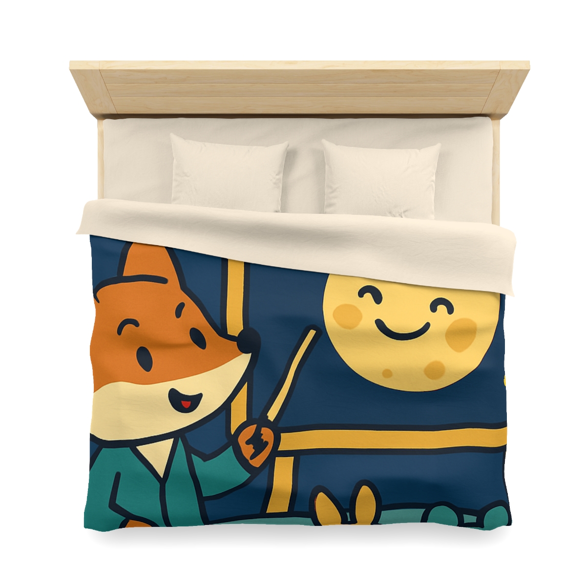 Stargazing Fox And Moon Classroom stylish duvet covers