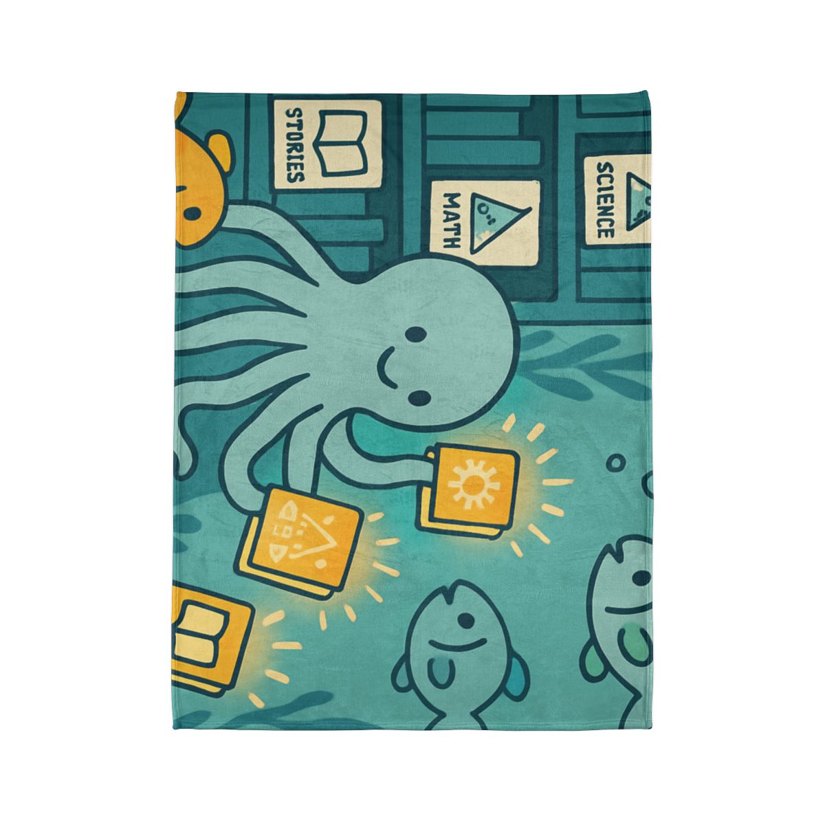 Underwater Library Of Light soft fleece blankets
