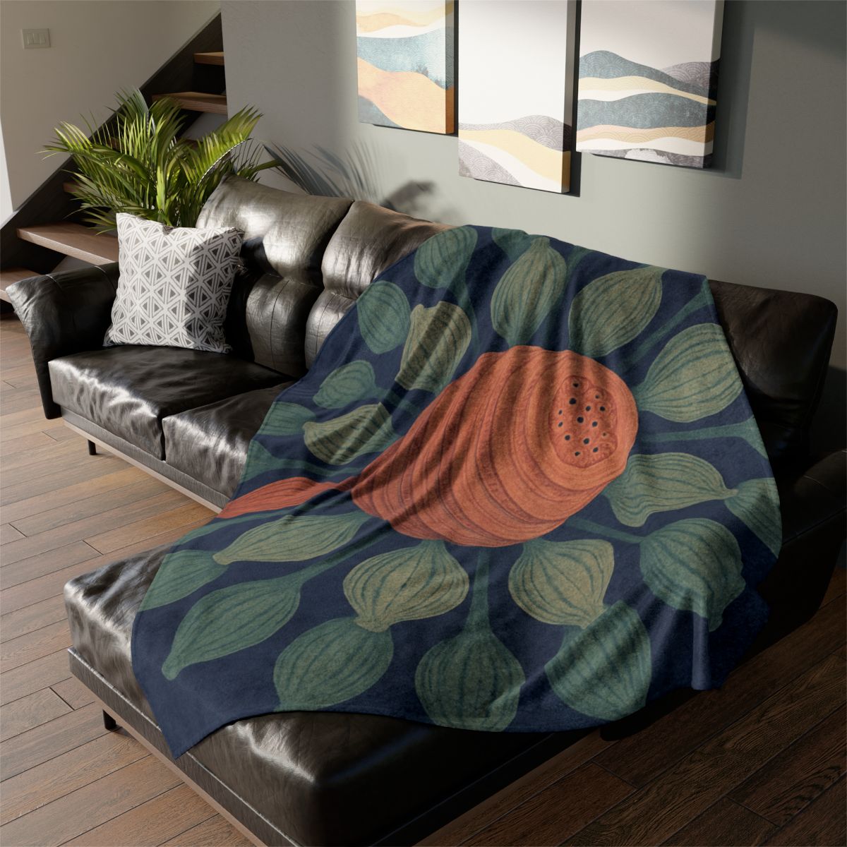 Spiral Seed Pod Halo custom blankets