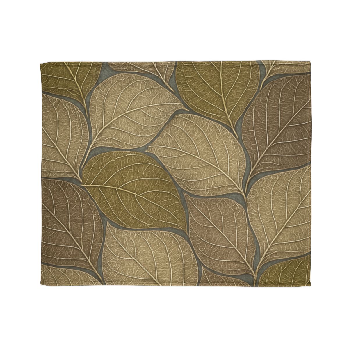 Leaf Skeleton Mosaic soft fleece blankets