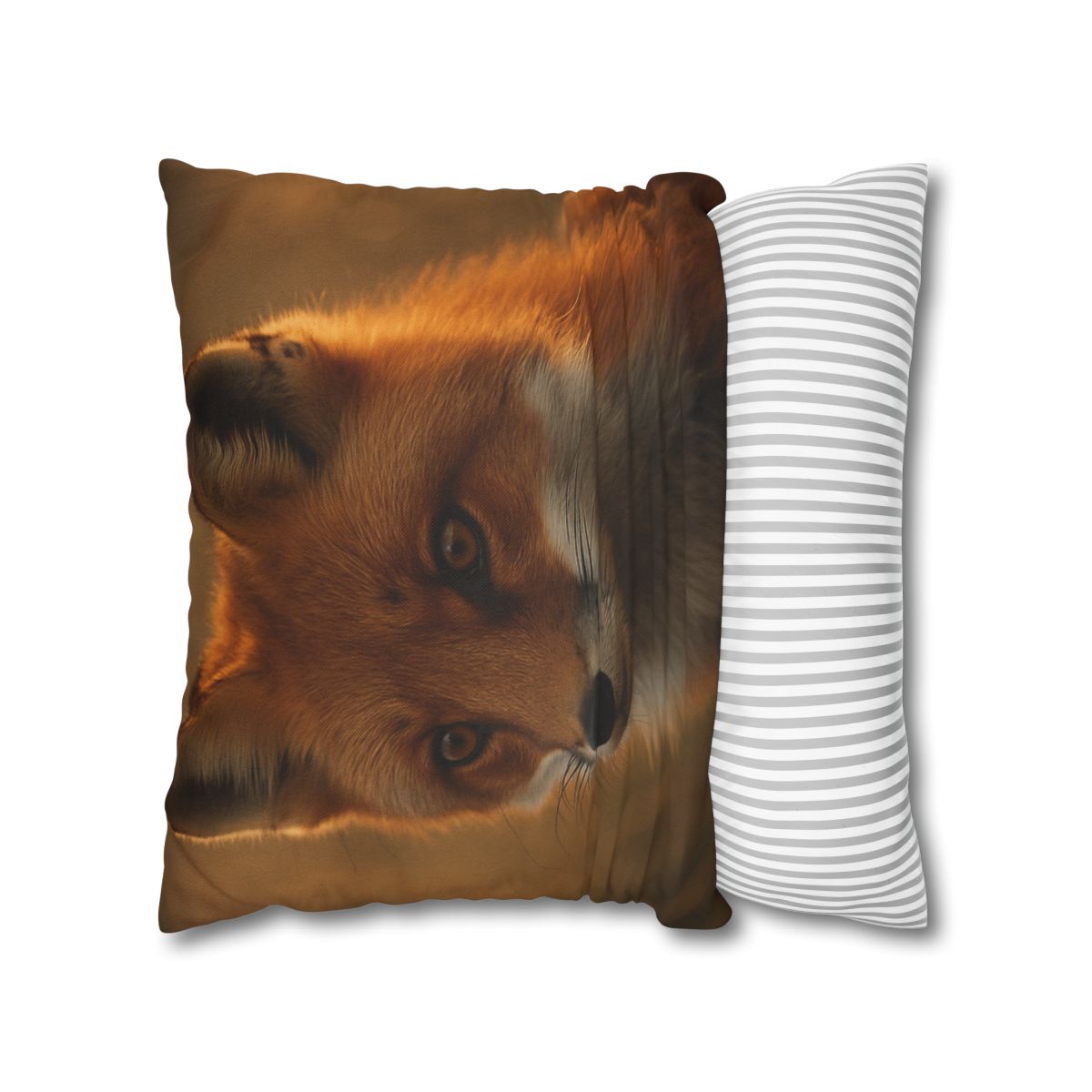 Crimson Whisper Red Fox soft cotton pillow cases