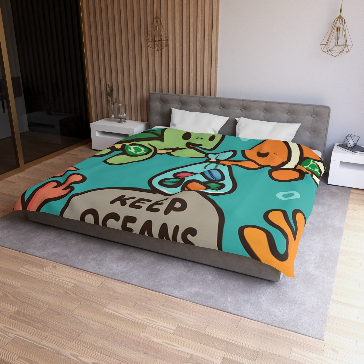 Coral Reef Cleanup Crew warm winter duvets