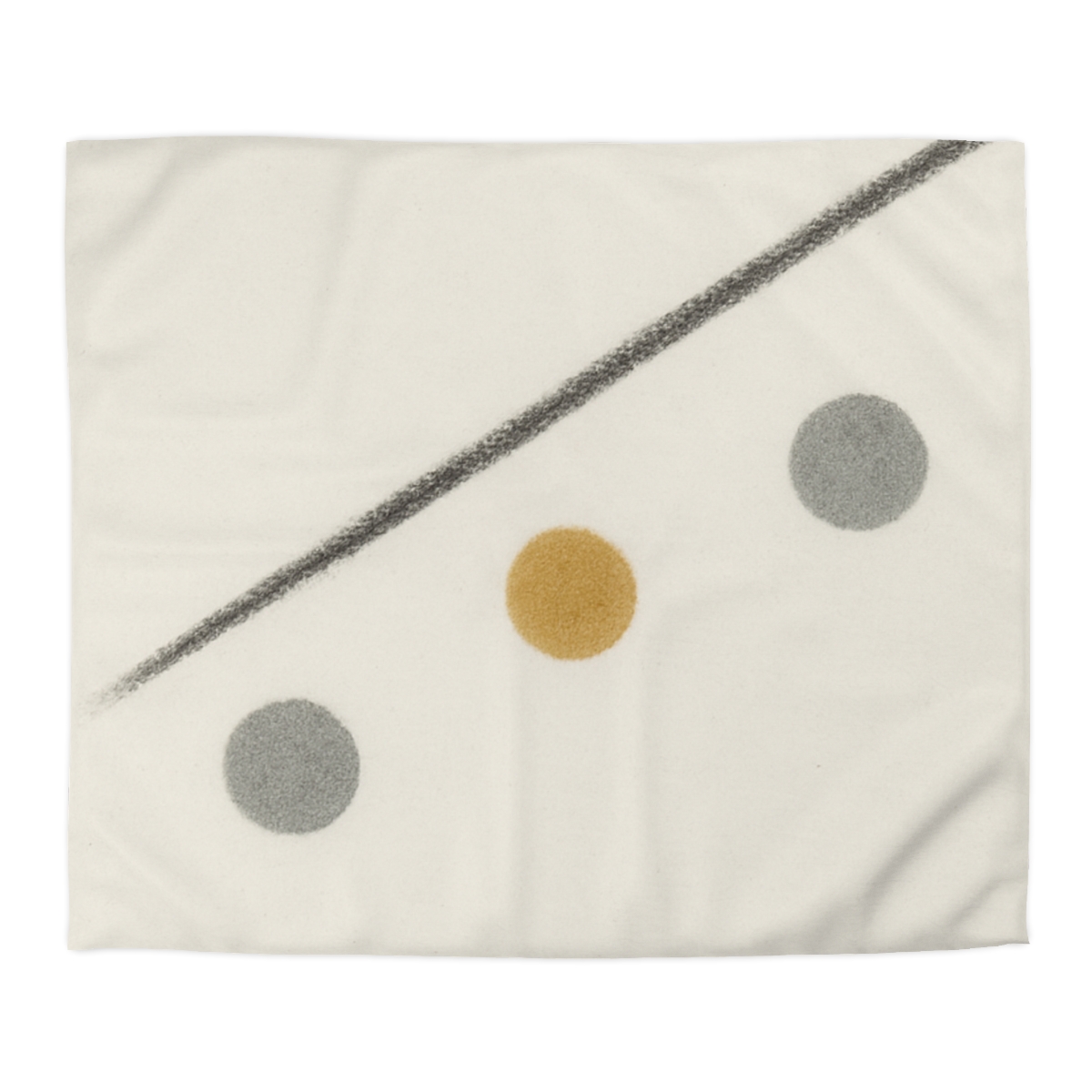 Diagonal Line And Triple Circles custom duvets