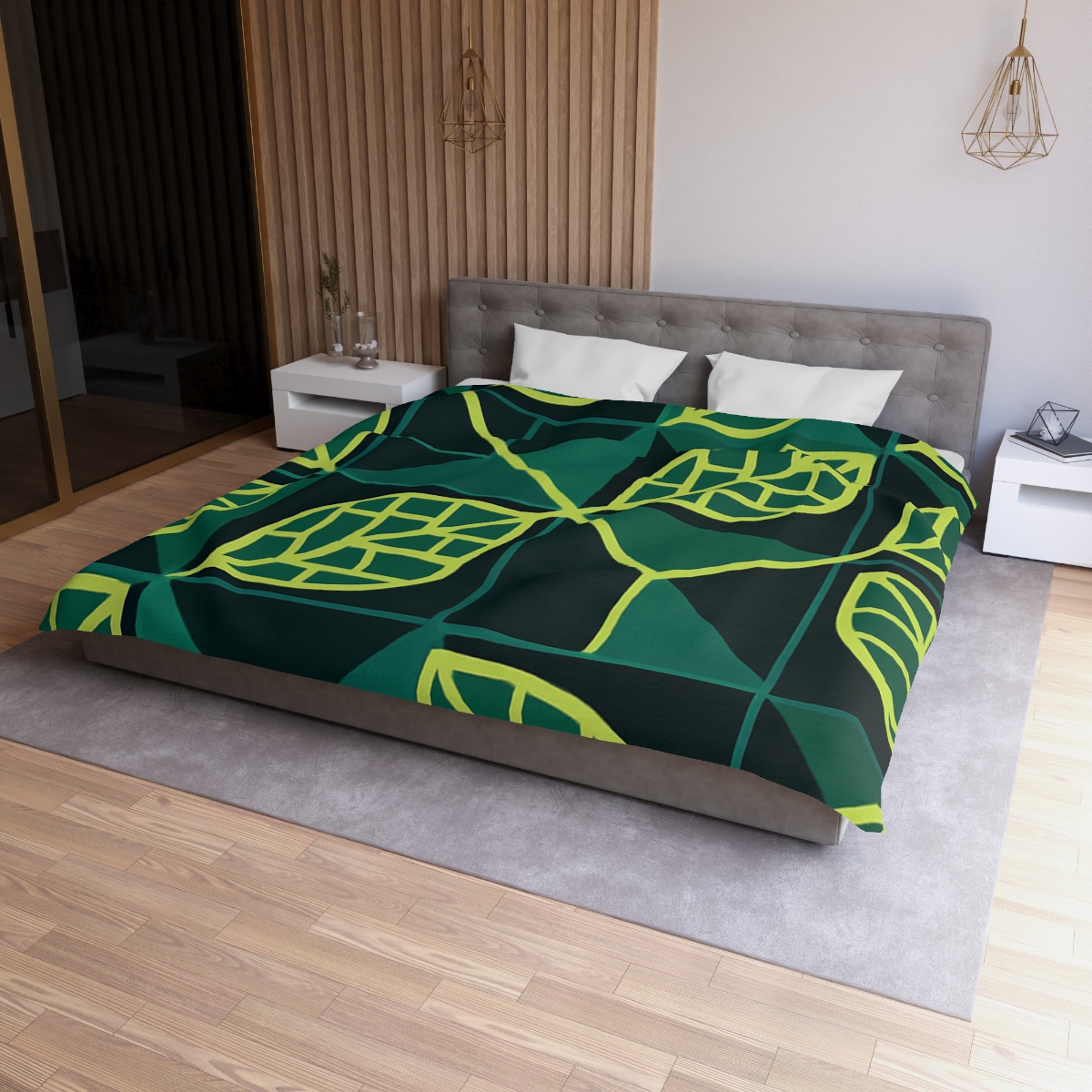 Veinwork Geometry Grid trendy bedroom duvets