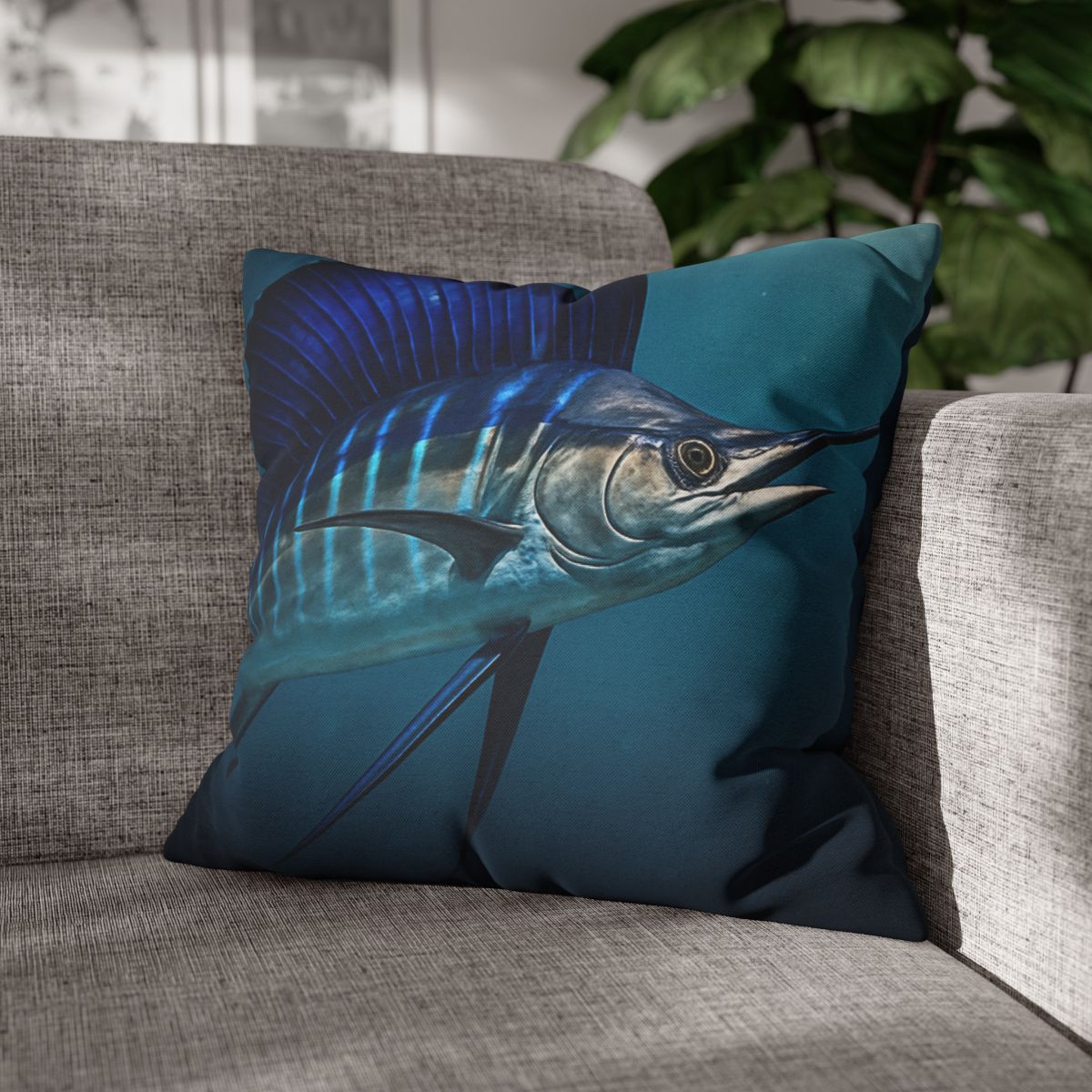 Starlit Surge Sailfish comfortable bedding pillow covers