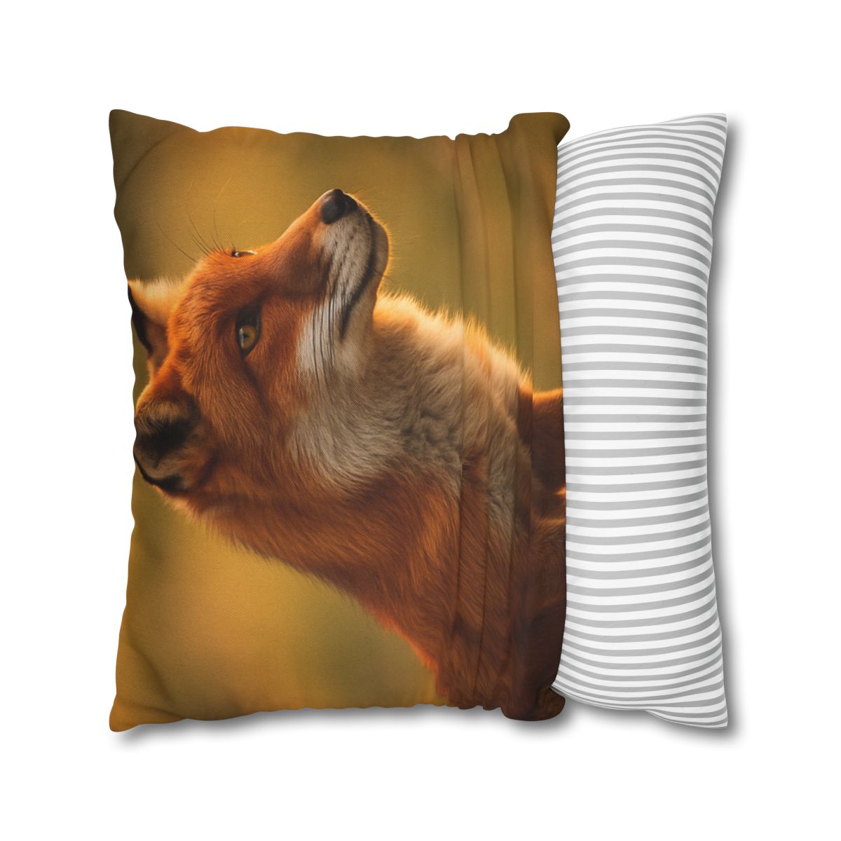 Crimson Whisper Red Fox stylish decorative pillowcases