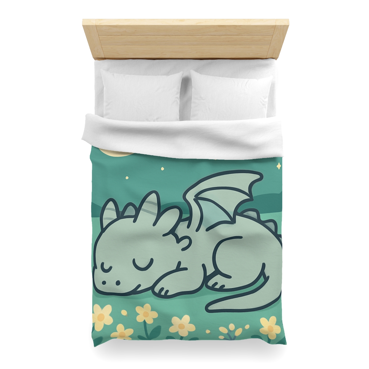 Moonlight Meadow Dragon stylish duvet covers