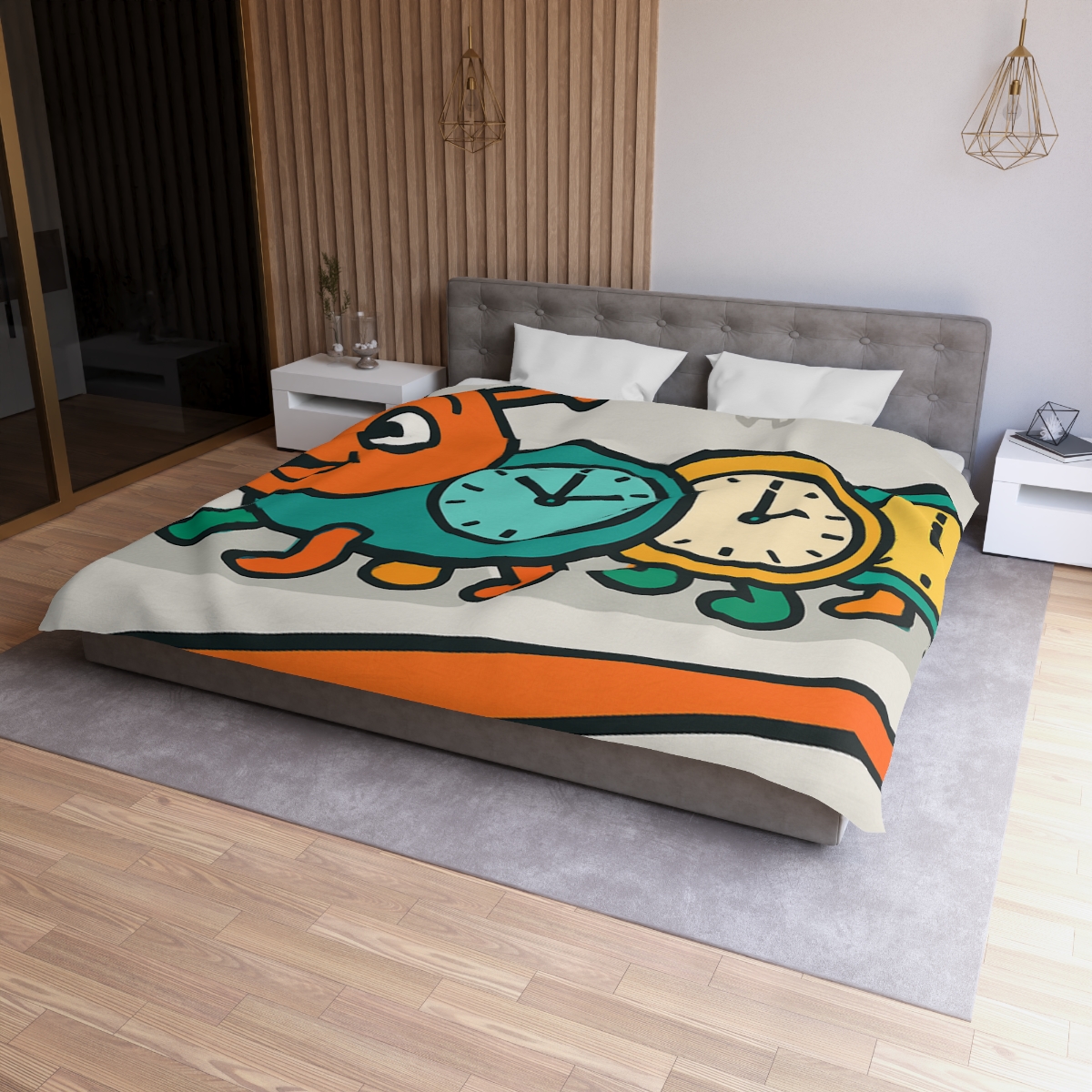 Clockwork Caterpillar Time Trek custom duvets