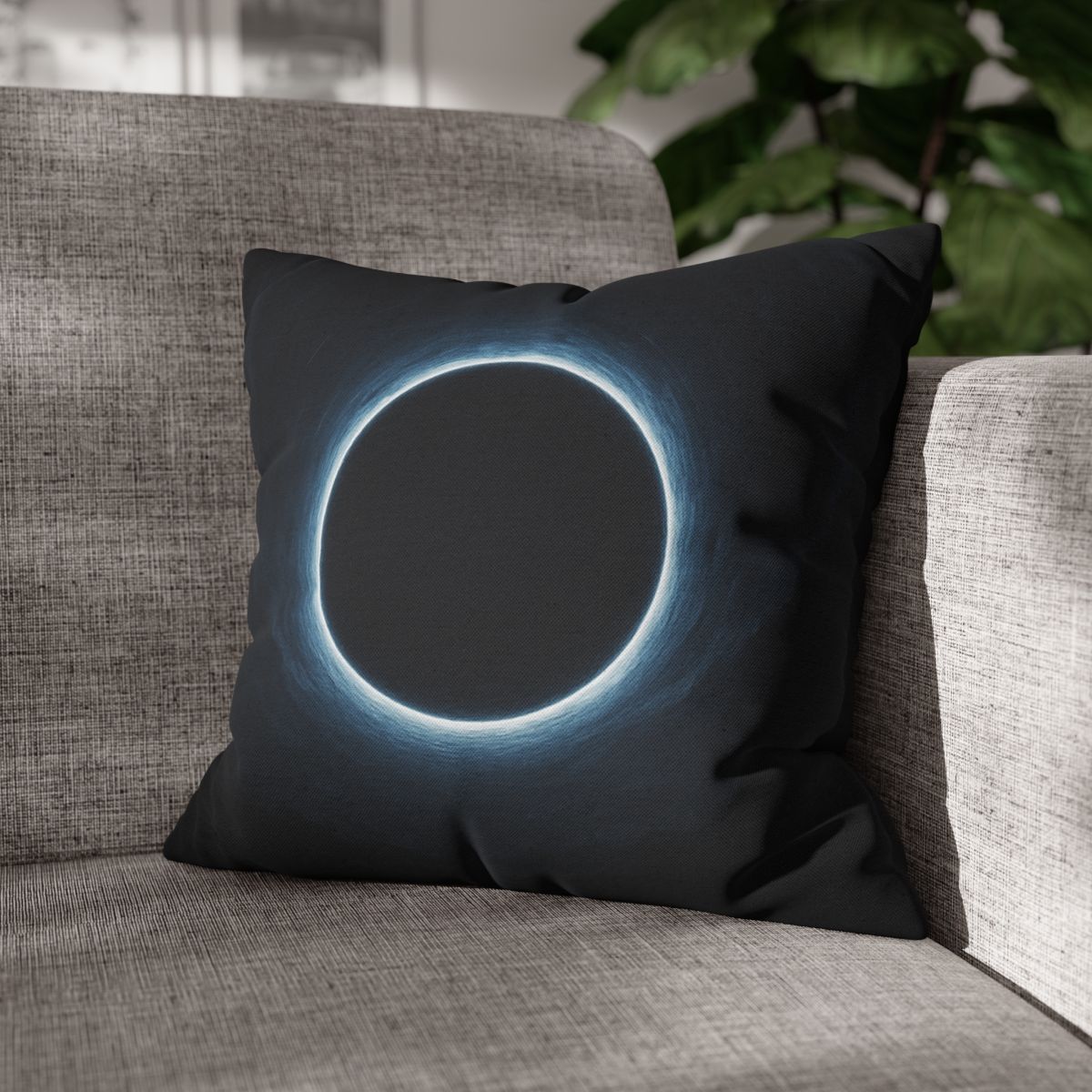 Luminous Event Horizon Veil designer print pillow cases