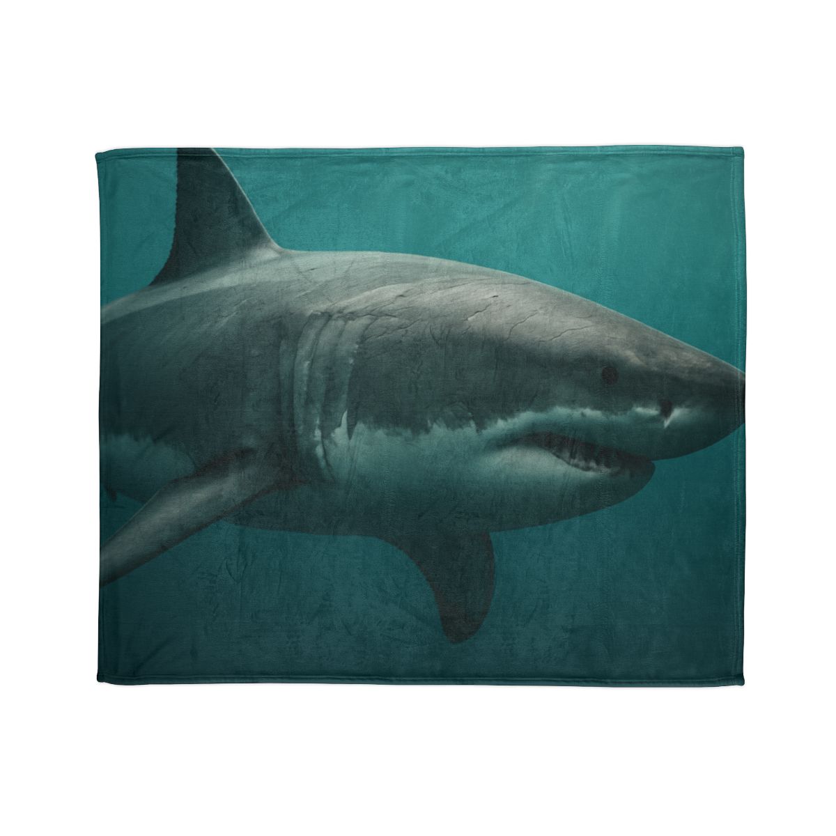 Silent Hunter Great White Shark designer printed blankets