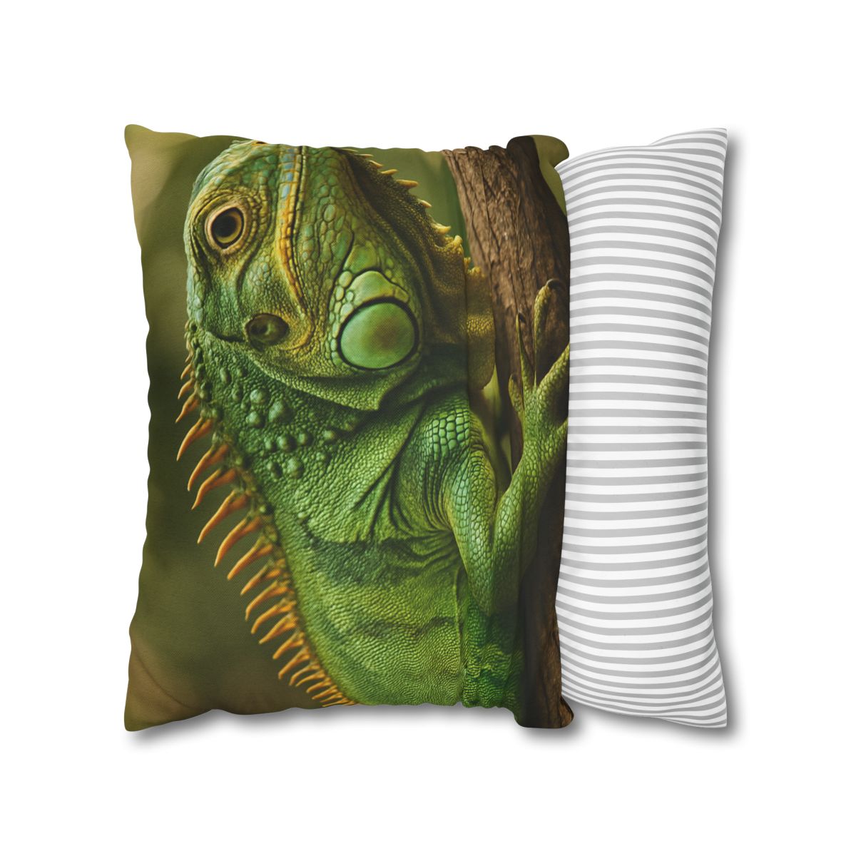 Emerald Drift Green Iguana unique gift pillow cases