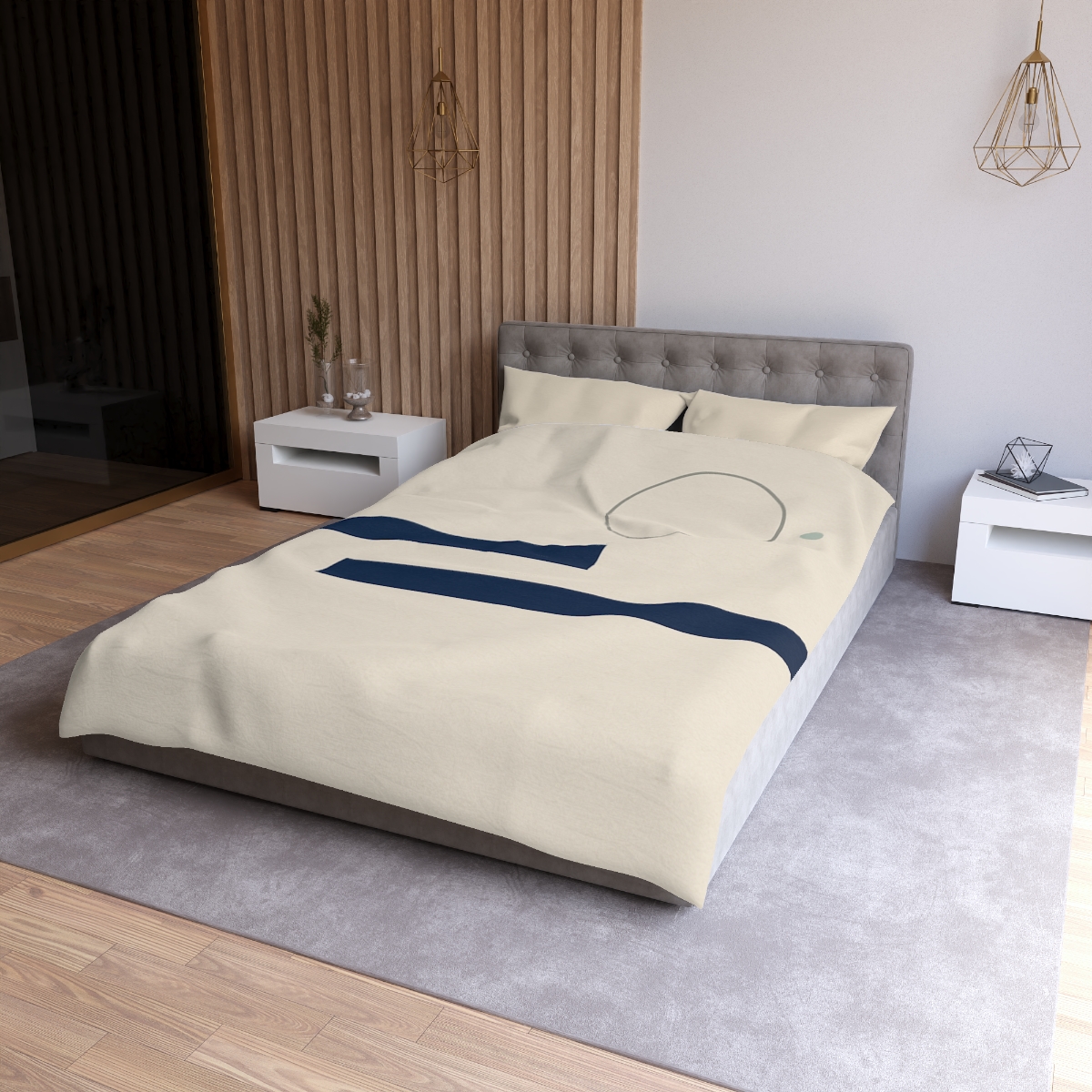 Twin Bars And Quiet Dot Cluster stylish duvet covers