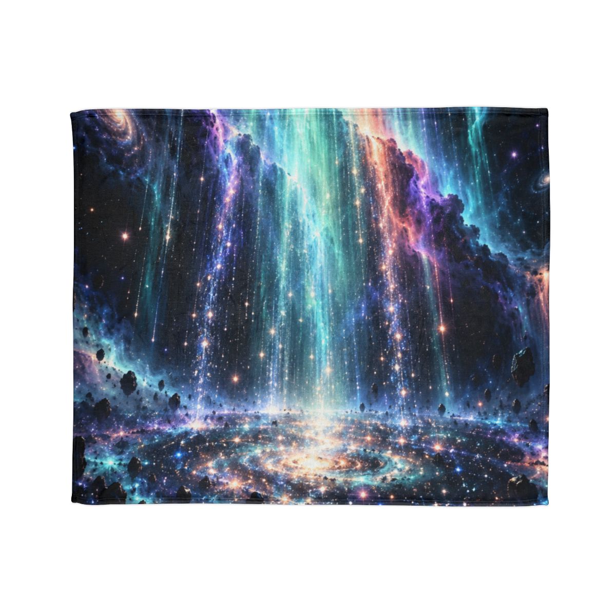 Aurora Starfall Cascade trendy patterned blankets [AI-3dc4d35a-8fcb5ebe37dc]