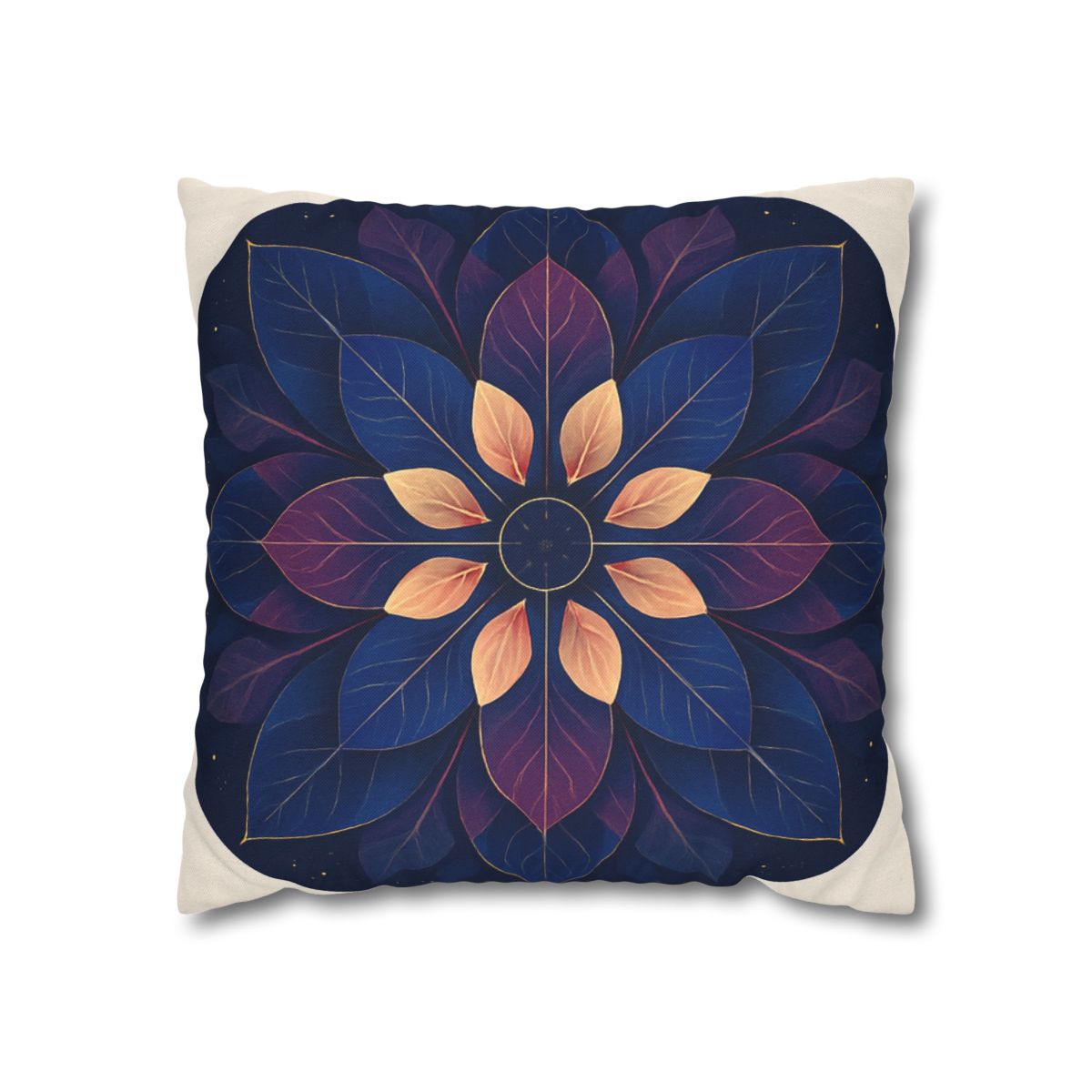 Petal Prism Mandala custom pillow cases