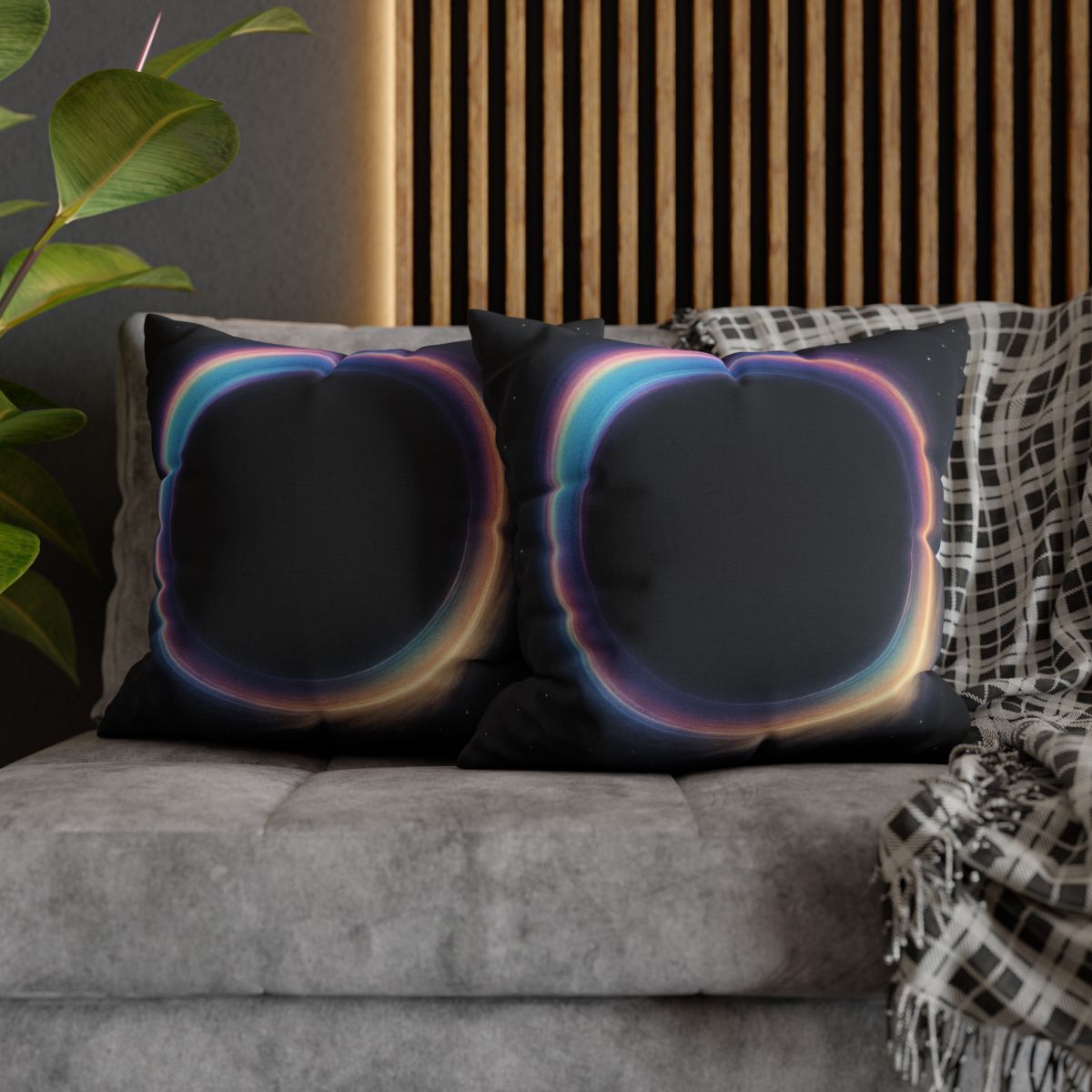 Prismatic Lensing Halo Drift soft cotton pillow cases