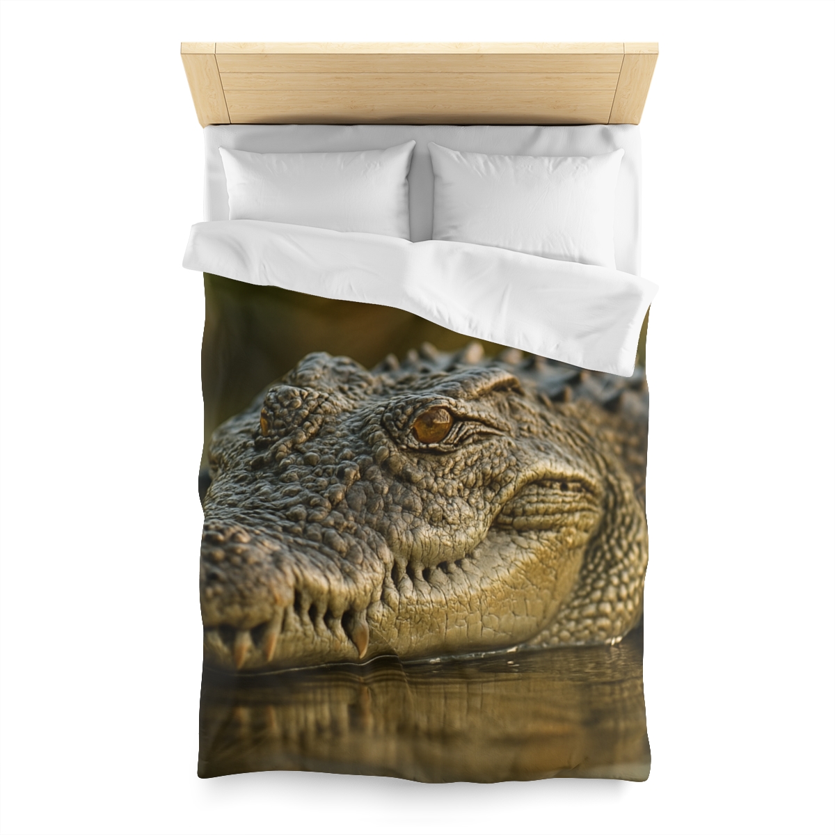 Ember Eye Saltwater Crocodile personalized bedding duvets