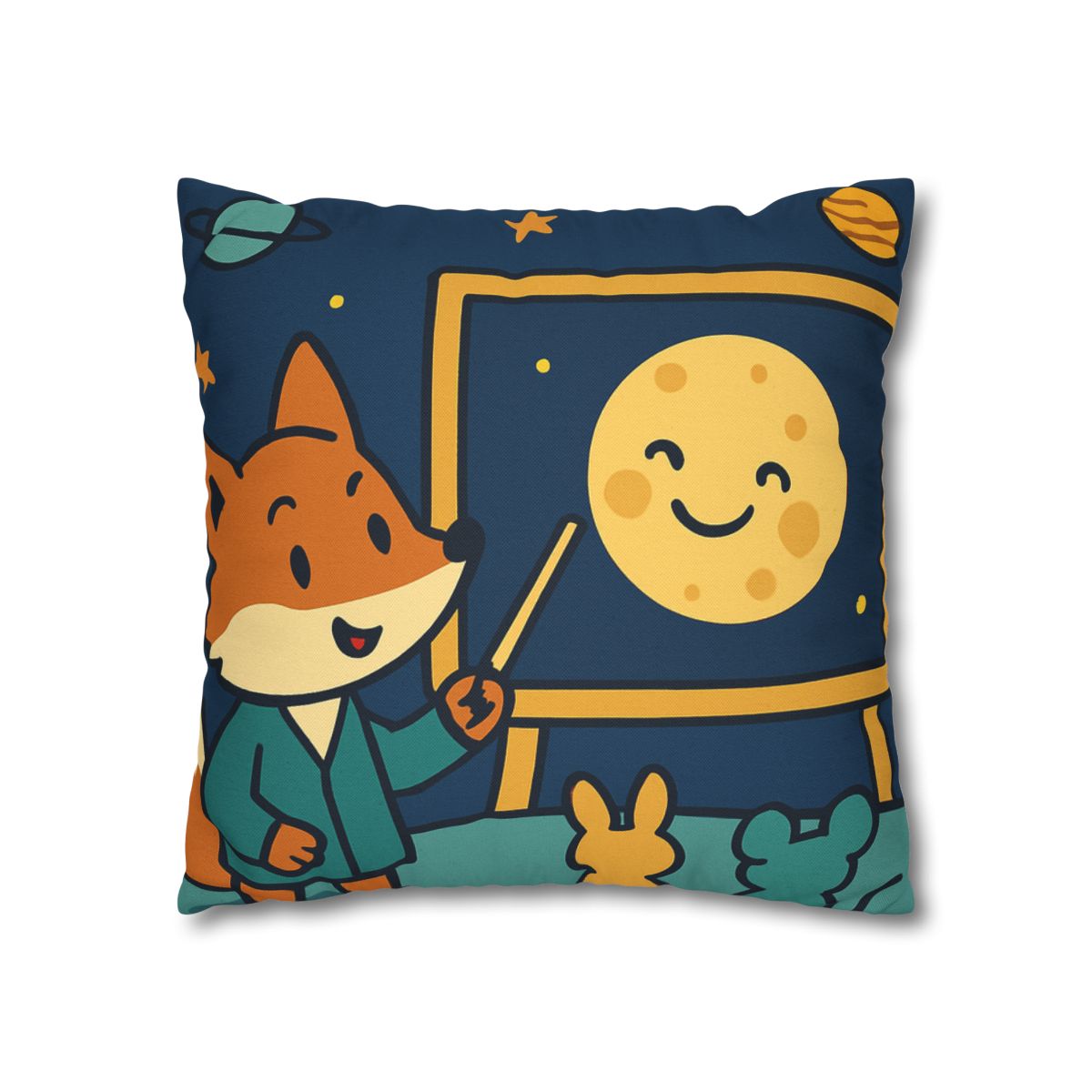 Stargazing Fox And Moon Classroom stylish decorative pillowcases