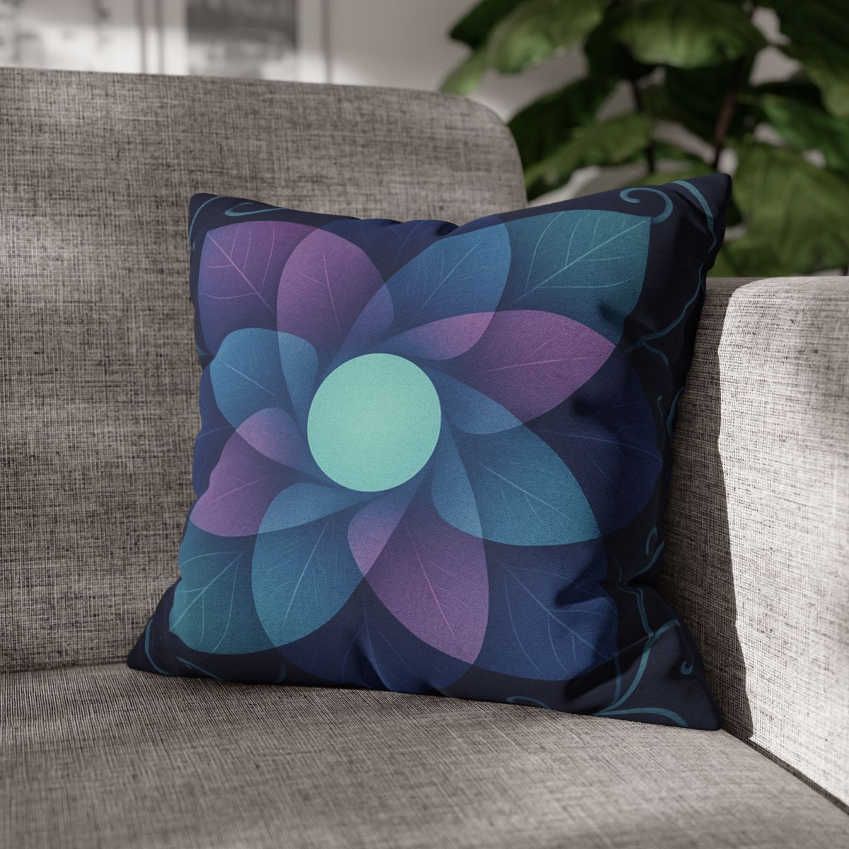 Petal Aperture Kaleidoscope soft cotton pillow cases