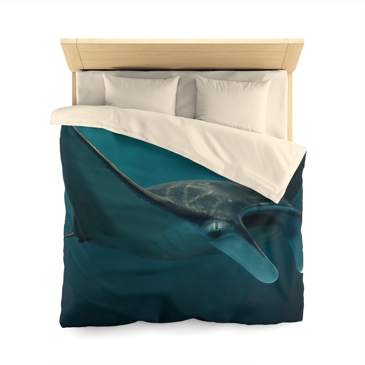 Starlit Drift Manta Ray custom duvets
